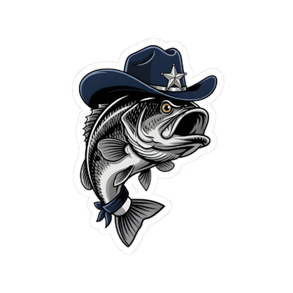 The Lone Star Bass Decal