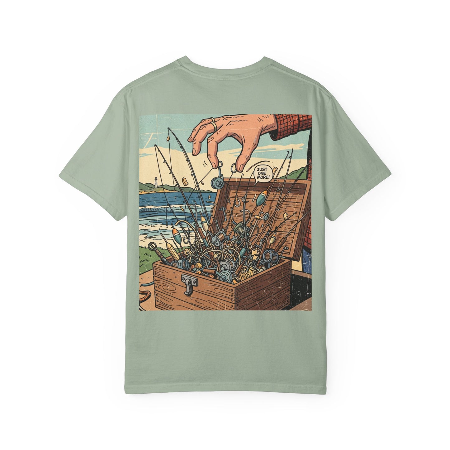 Treasure Chest Fishing T-shirt | Vintage Angler Ocean Rods Graphic | Funny Fishing Shirt