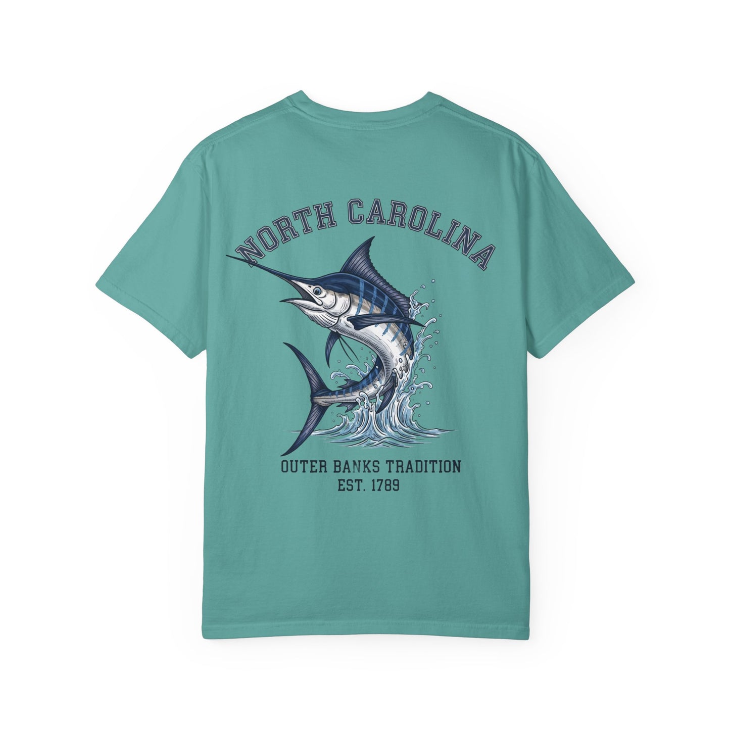 North Carolina Marlin T-Shirt Outer Banks Fishing Graphic Tee