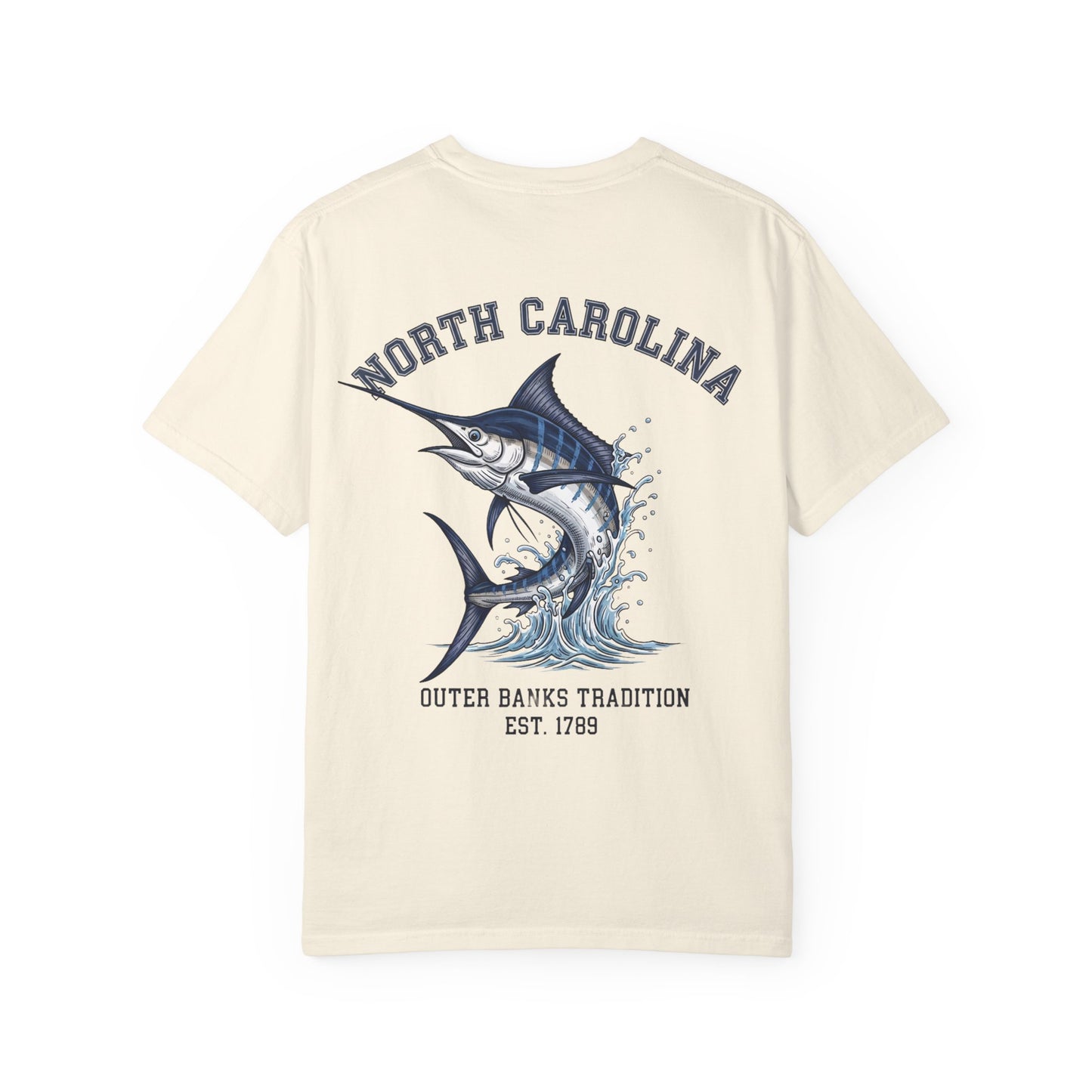 North Carolina Marlin T-Shirt Outer Banks Fishing Graphic Tee