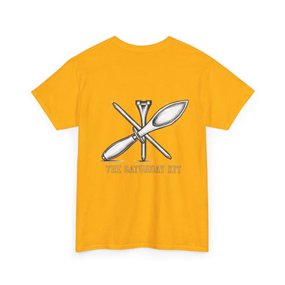 Frictionless Lab Tools Tee | crossed pipette and spoon science graphic