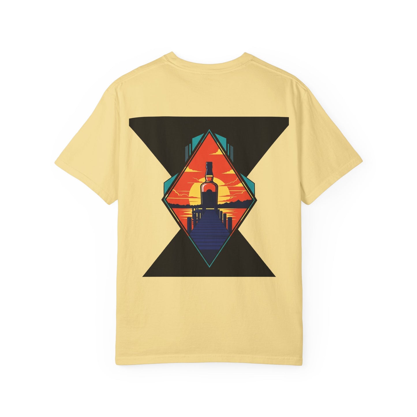 Sunset Lighthouse Graphic T-Shirt — Coastal Vintage Beach Vibe