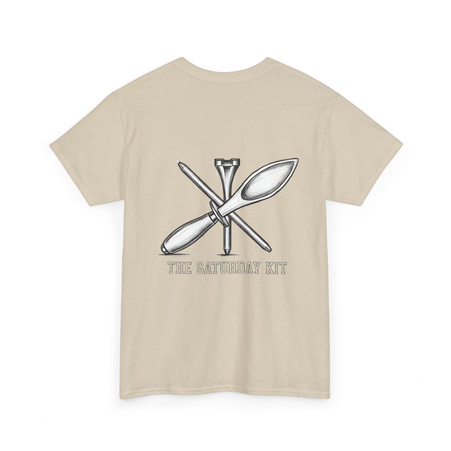 Frictionless Lab Tools Tee | crossed pipette and spoon science graphic