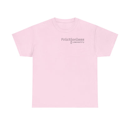 Frictionless Lab Tools Tee | crossed pipette and spoon science graphic