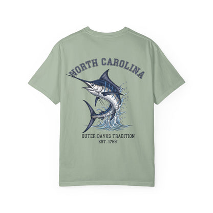 North Carolina Marlin T-Shirt Outer Banks Fishing Graphic Tee