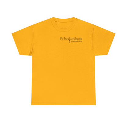 Frictionless Lab Tools Tee | crossed pipette and spoon science graphic