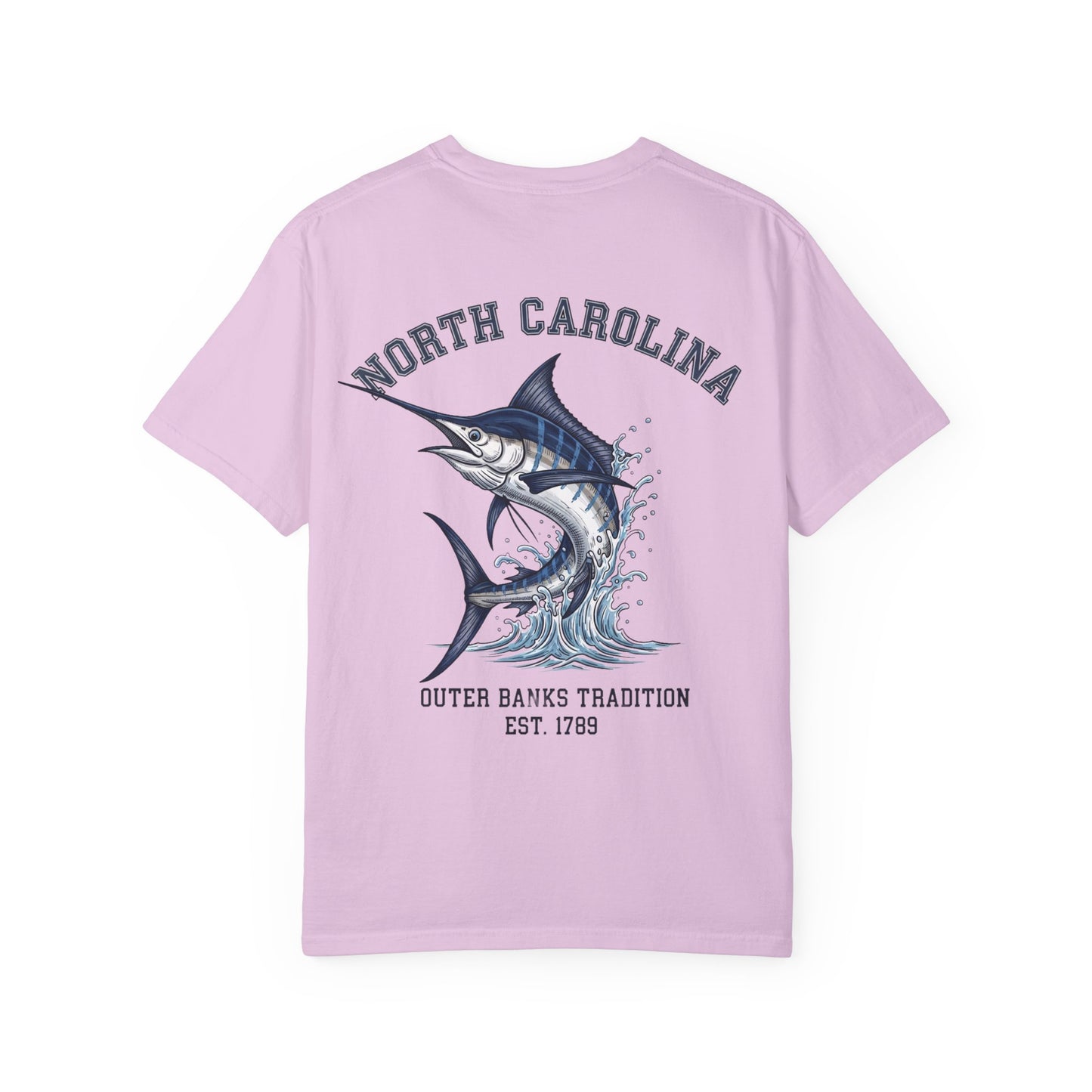 North Carolina Marlin T-Shirt Outer Banks Fishing Graphic Tee