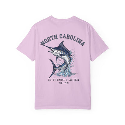 North Carolina Marlin T-Shirt Outer Banks Fishing Graphic Tee