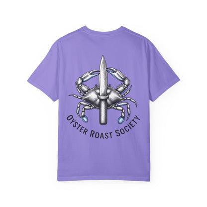 Crab Knife Logo Oyster Roast Society T-Shirt | Seafood Festival Tee