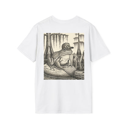 Swamp King Bullfrog Tee, Southern Toad Graphic, Duck Hunting Humor, Camo Frog Shirt, Lowcountry Marsh Apparel