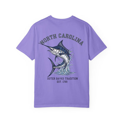 North Carolina Marlin T-Shirt Outer Banks Fishing Graphic Tee