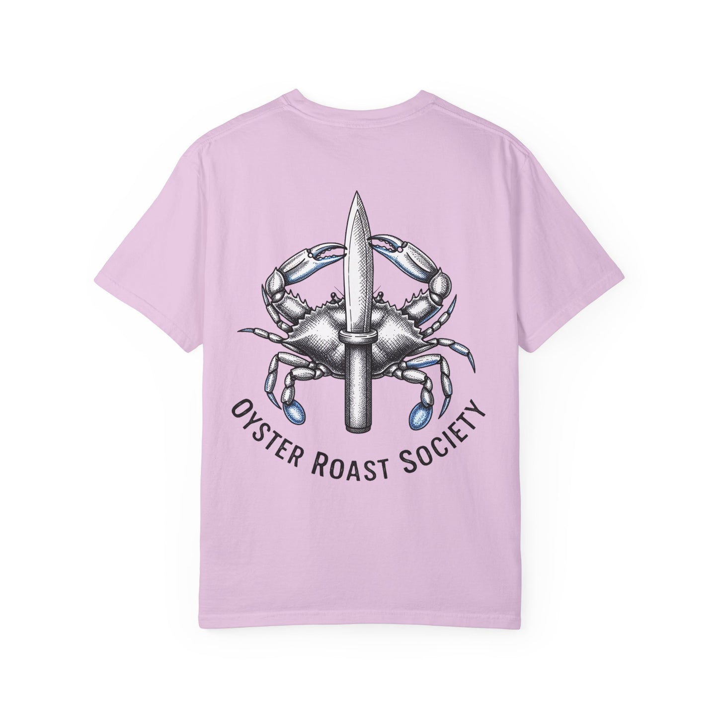Crab Knife Logo Oyster Roast Society T-Shirt | Seafood Festival Tee