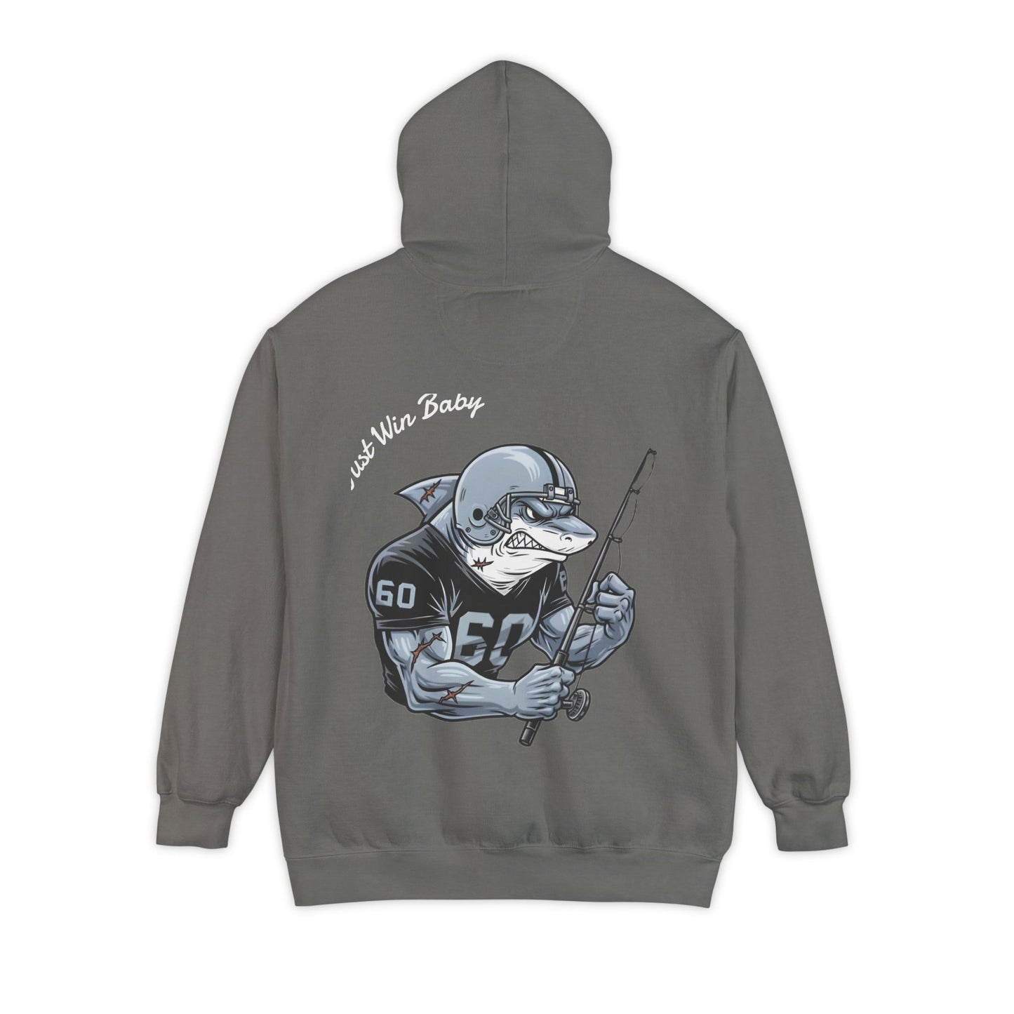 The Silver & Black Bull Shark Hoodie Tailgates Tides Series