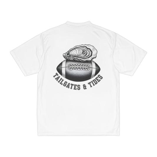 Tailgates & Tides Football Oyster T-Shirt | Coastal Tailgate Tee