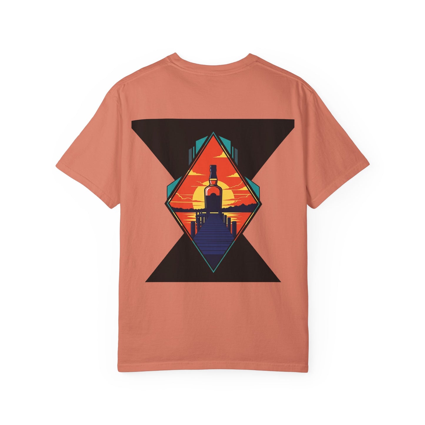 Sunset Lighthouse Graphic T-Shirt — Coastal Vintage Beach Vibe