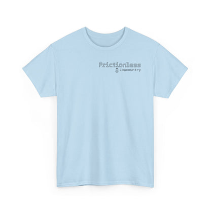 Frictionless Lab Tools Tee | crossed pipette and spoon science graphic