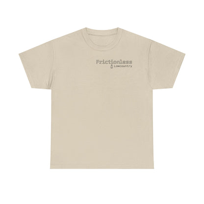 Frictionless Lab Tools Tee | crossed pipette and spoon science graphic