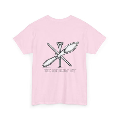Frictionless Lab Tools Tee | crossed pipette and spoon science graphic