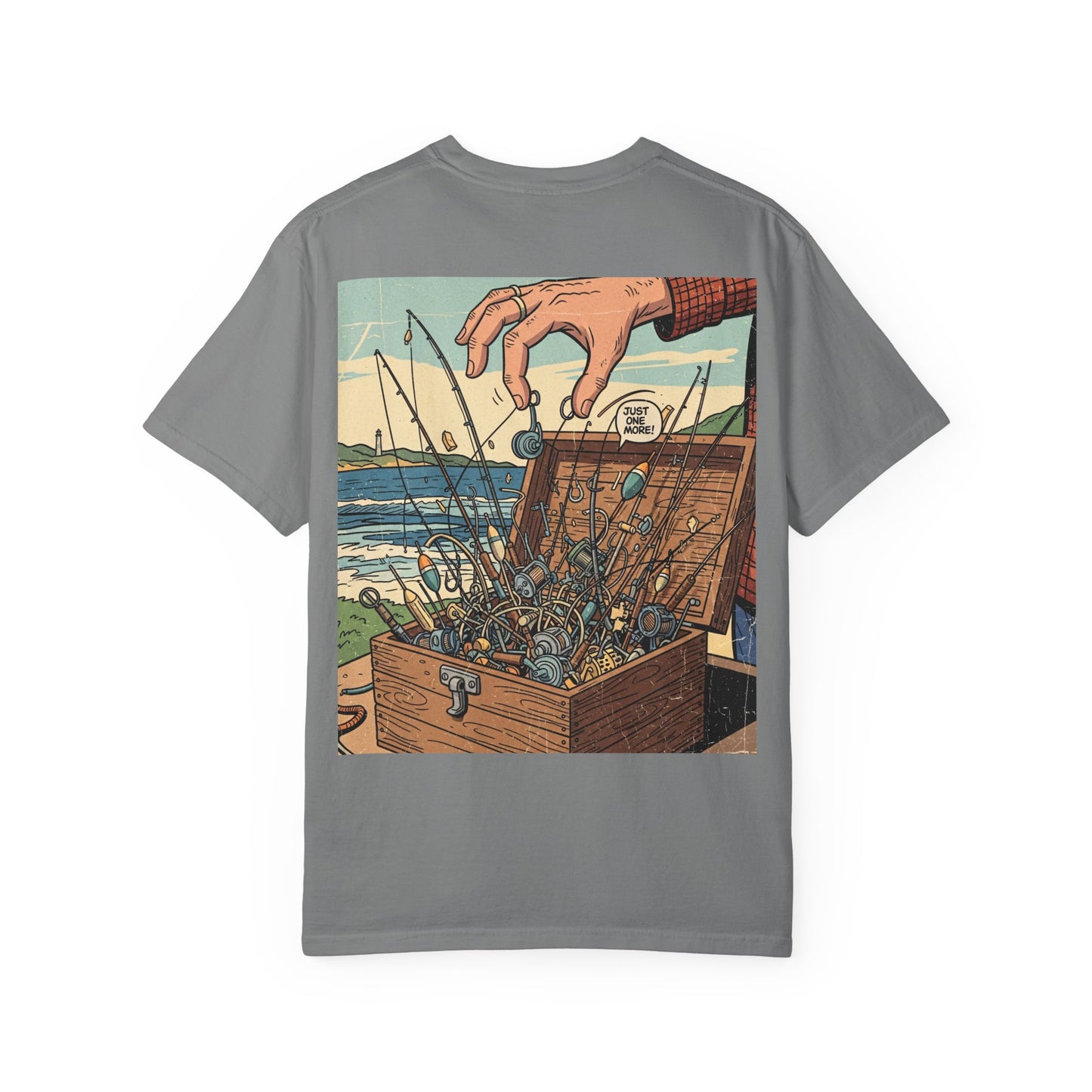 Treasure Chest Fishing T-shirt | Vintage Angler Ocean Rods Graphic | Funny Fishing Shirt