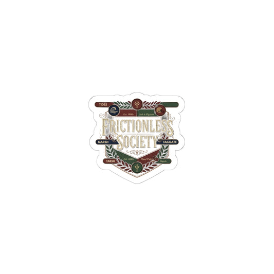 Esoteric Society Crest Kiss-Cut Sticker | occult typography, tarot aesthetic