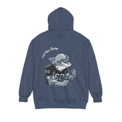 The Silver & Black Bull Shark Hoodie Tailgates Tides Series