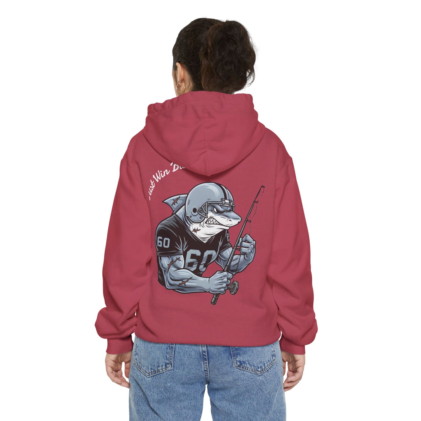 The Silver & Black Bull Shark Hoodie Tailgates Tides Series
