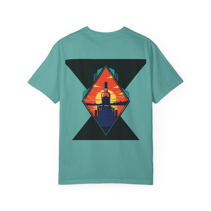 Sunset Lighthouse Graphic T-Shirt — Coastal Vintage Beach Vibe