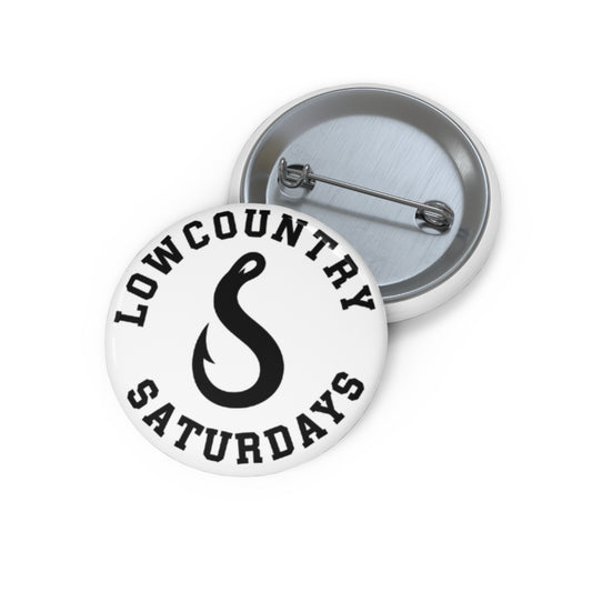 Lowcountry Saturdays Round Pin Button Logo Lapel Pin