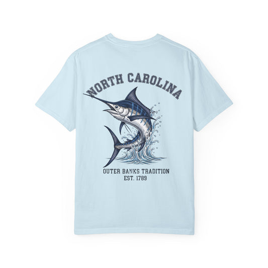 North Carolina Marlin T-Shirt Outer Banks Fishing Graphic Tee