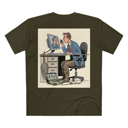 Born to Fish Forced to Work Tee | Fishing Bass Graphic T-Shirt