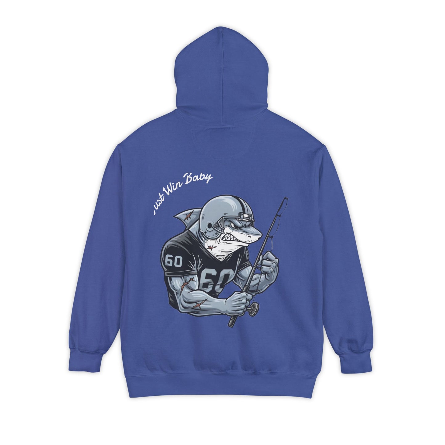 The Silver & Black Bull Shark Hoodie Tailgates Tides Series
