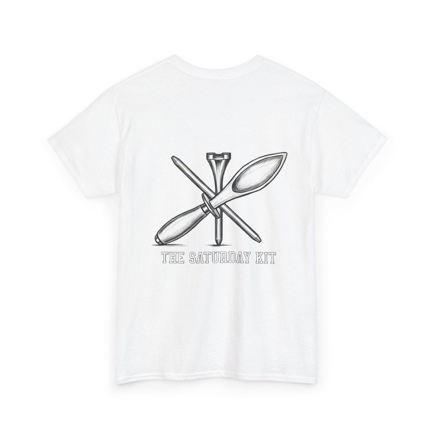 Frictionless Lab Tools Tee | crossed pipette and spoon science graphic