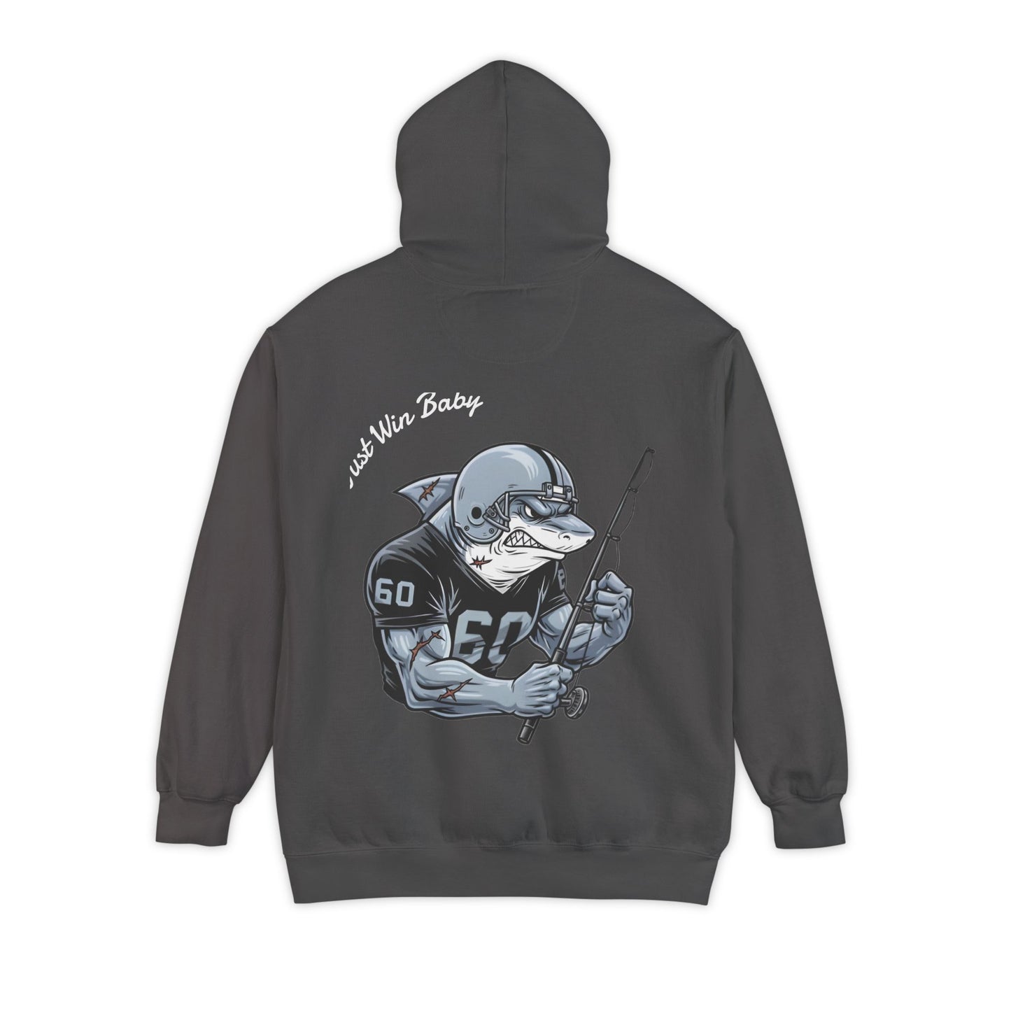 The Silver & Black Bull Shark Hoodie Tailgates Tides Series
