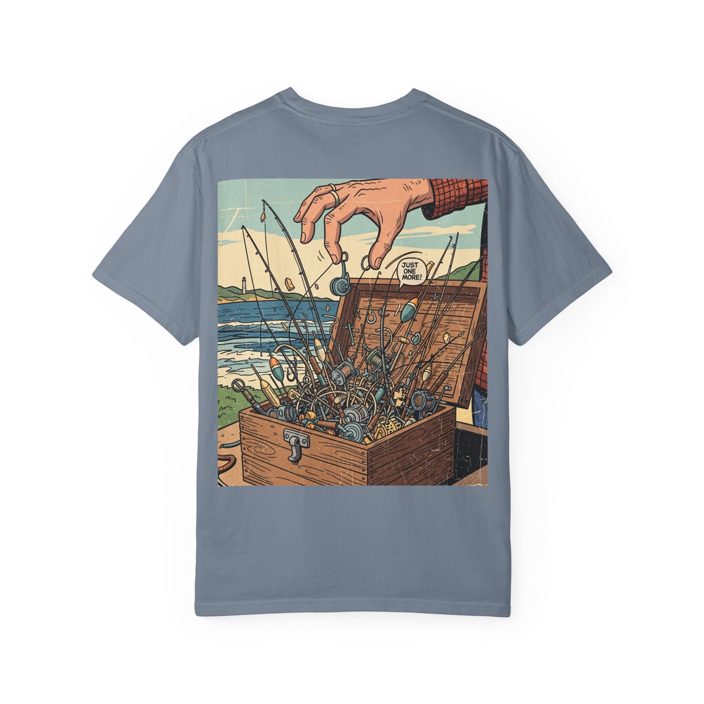 Treasure Chest Fishing T-shirt | Vintage Angler Ocean Rods Graphic | Funny Fishing Shirt