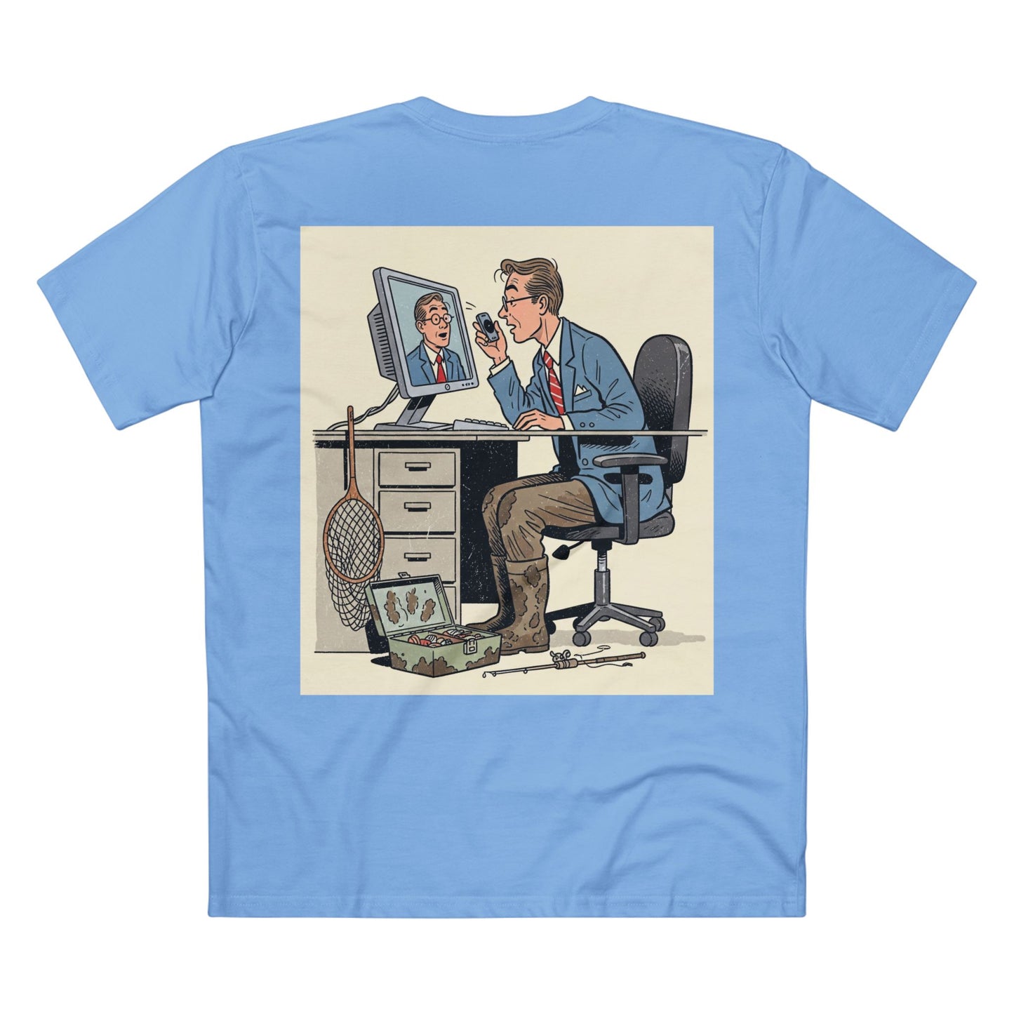 Born to Fish Forced to Work Tee | Fishing Bass Graphic T-Shirt