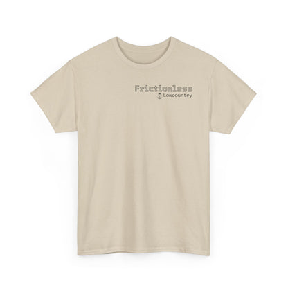 Frictionless Lab Tools Tee | crossed pipette and spoon science graphic