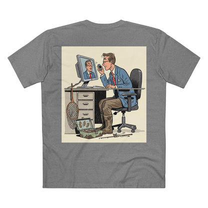 Born to Fish Forced to Work Tee | Fishing Bass Graphic T-Shirt