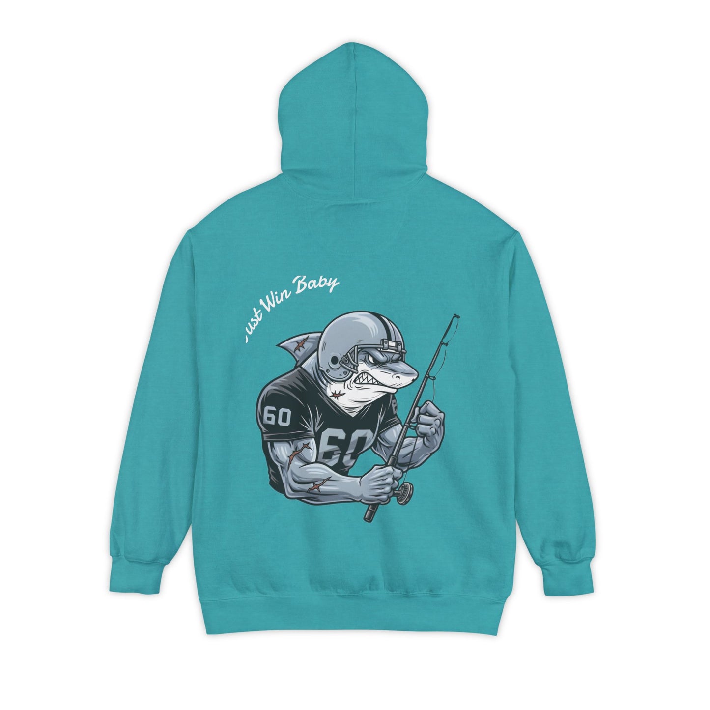 The Silver & Black Bull Shark Hoodie Tailgates Tides Series
