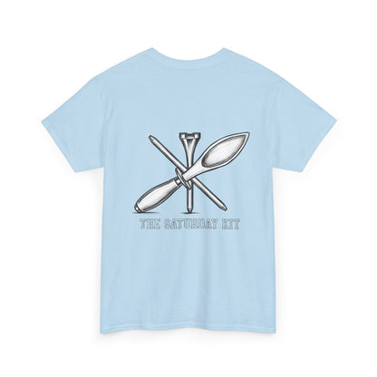 Frictionless Lab Tools Tee | crossed pipette and spoon science graphic