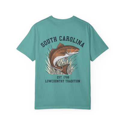 South Carolina Redfish T-Shirt  Lowcountry Tradition Back