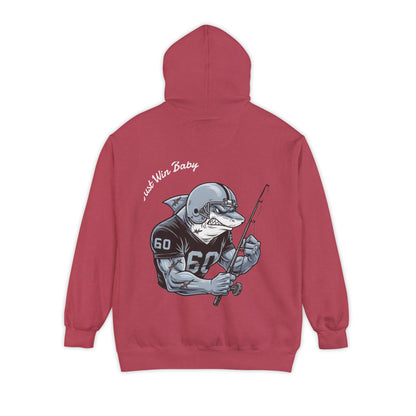 The Silver & Black Bull Shark Hoodie Tailgates Tides Series