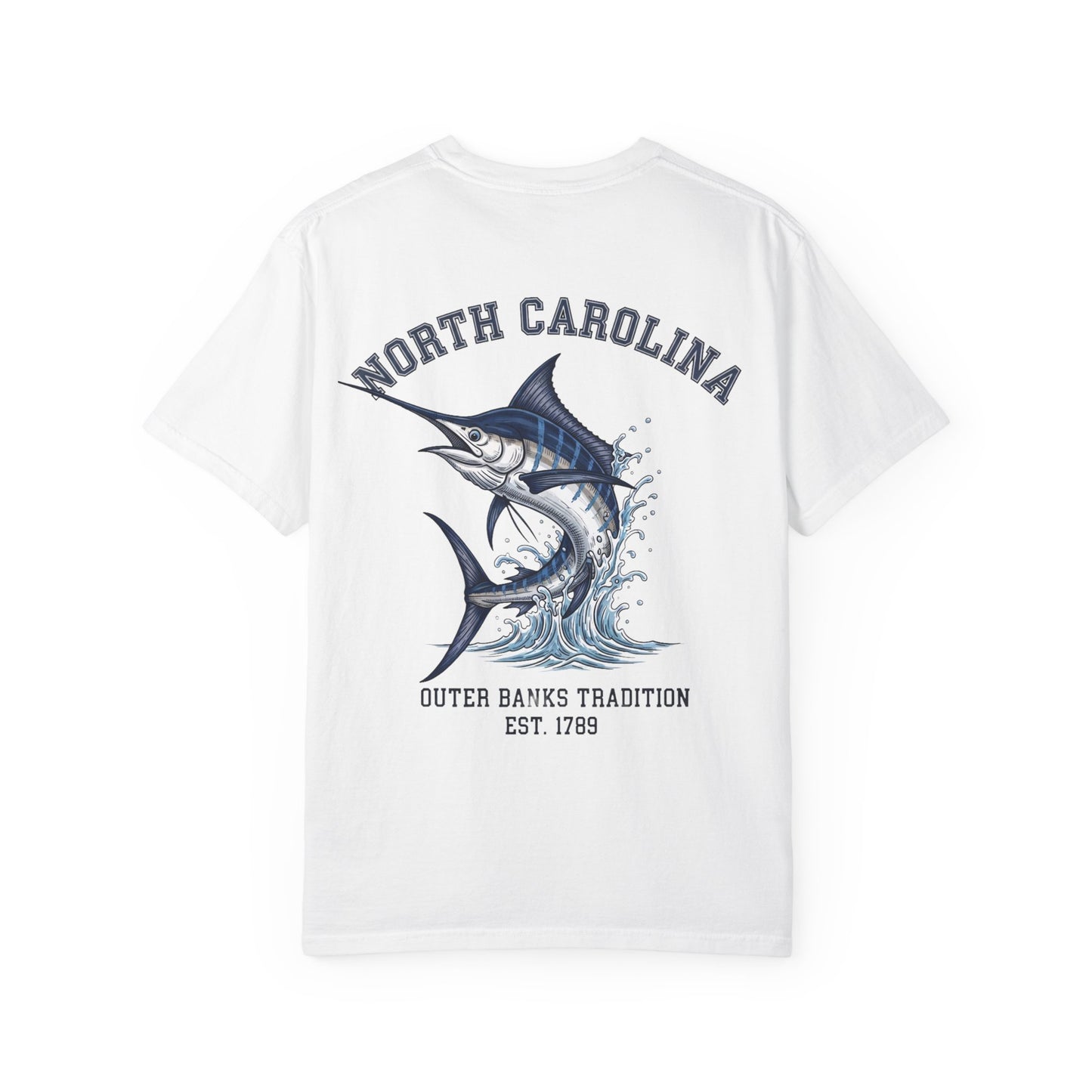 North Carolina Marlin T-Shirt Outer Banks Fishing Graphic Tee