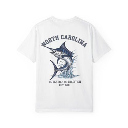 North Carolina Marlin T-Shirt Outer Banks Fishing Graphic Tee